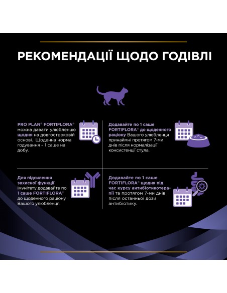 Пробиотик PRO PLAN FortiFlora для взрослых котов и котят для здорового пищеварения и укрепления иммунитета 7х1 г