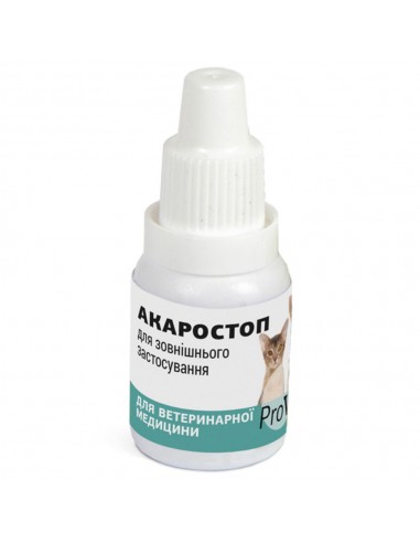 Краплі ProVET «Акаростоп» для котів,...